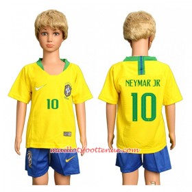 Maillot/Tenue Brésil Neymar Jr 10 Enfant Domicile Coupe du monde 2018